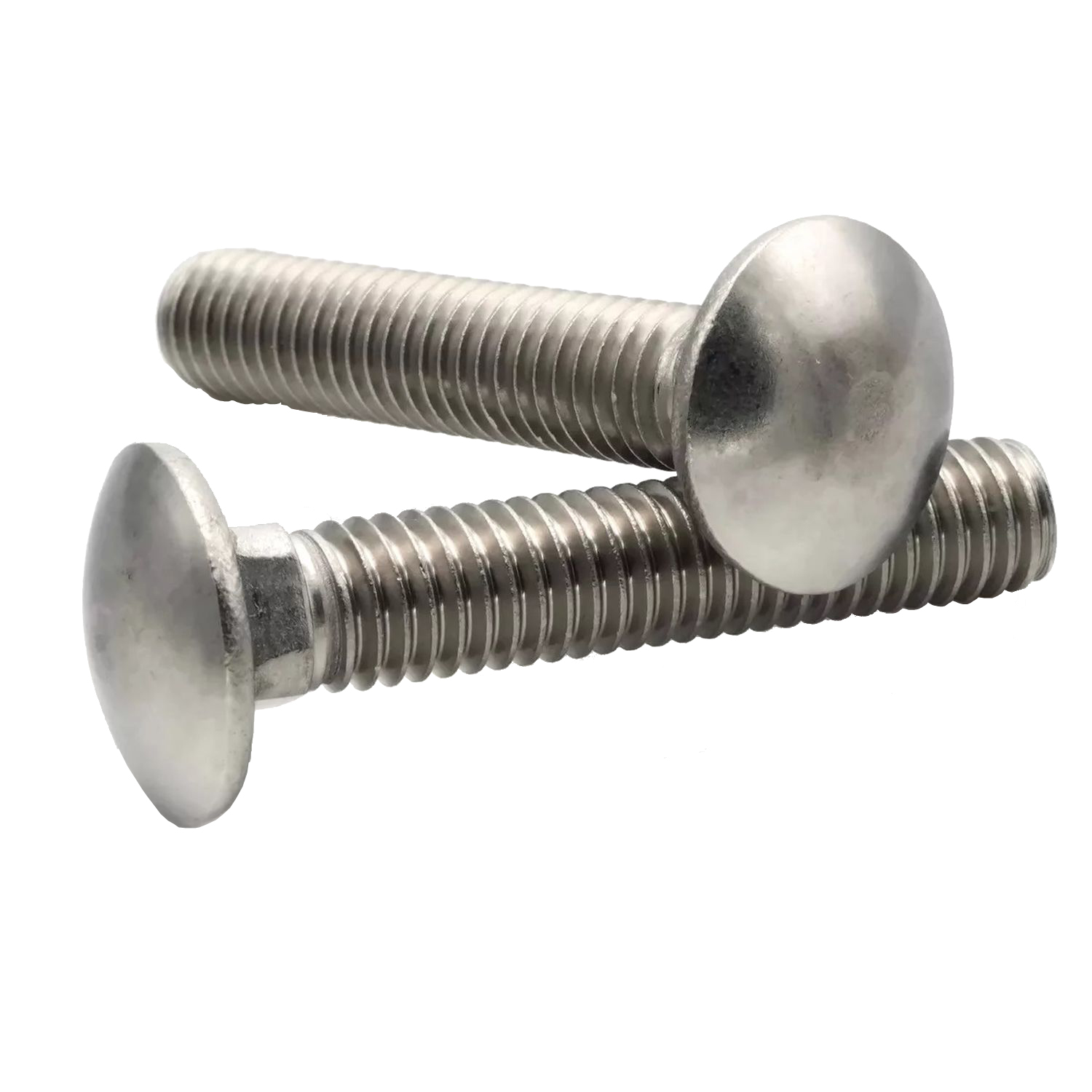 Picture of Brighton Best 489093 3/8"-16X9 1/2",6" Thd Under-Sized Carriage Bolts A307 Grade A Zinc Cr+3